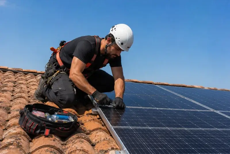 Maintenance et monitoring de panneaux solaires à la Roche-Bernard